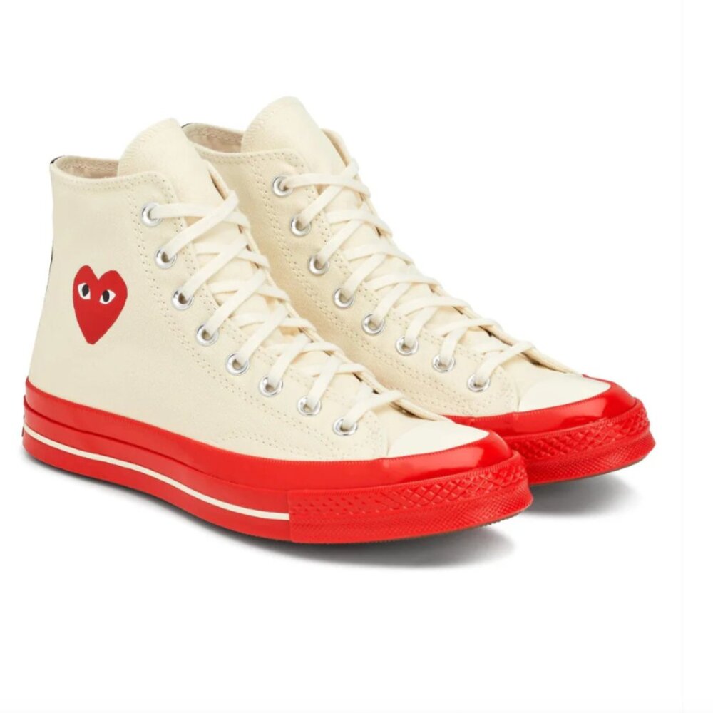 Comme des Garçons PLAY Converse Red Sole High Top - Picture 2 of 13